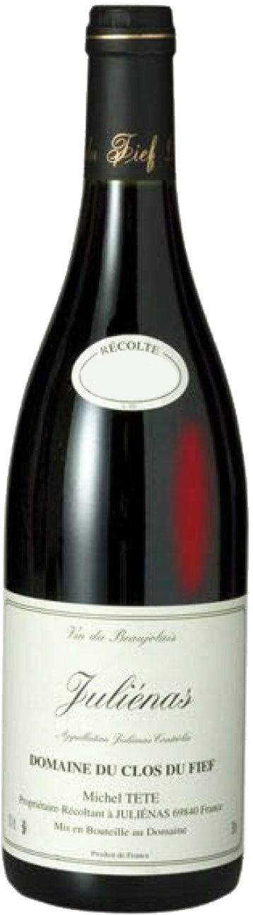 Michel Tete Domaine du Clos du Fief Julienas Cuvee Tradition 2023  Front Bottle Shot