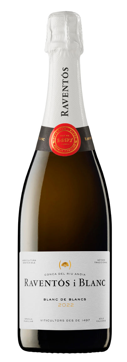 Raventos i Blanc Blanc de Blancs 2022  Front Bottle Shot
