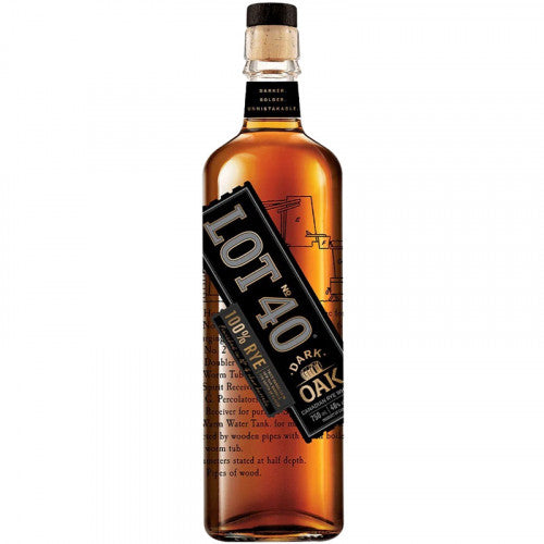 Lot No. 40 Dark Oak 100% Rye Whisky