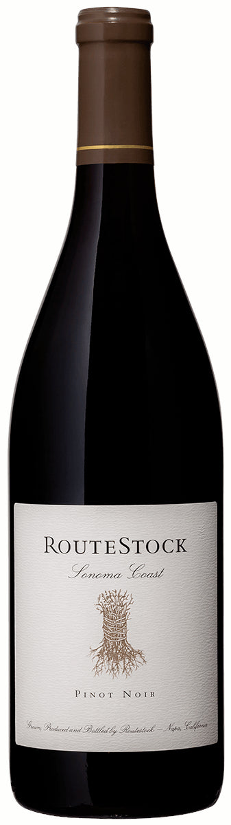 RouteStock Sonoma Coast Pinot Noir 2023  Front Bottle Shot