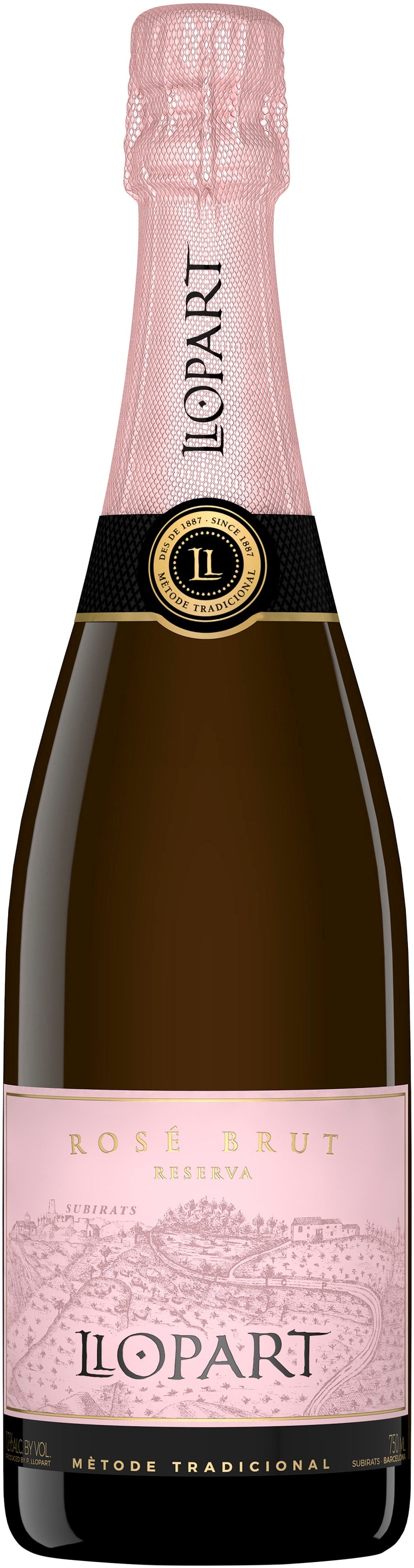 Llopart Brut Reserva Rose 2021  Front Bottle Shot
