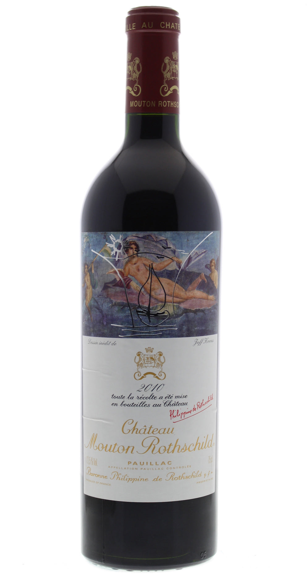 Chateau Mouton Rothschild  2010  Front Bottle Shot