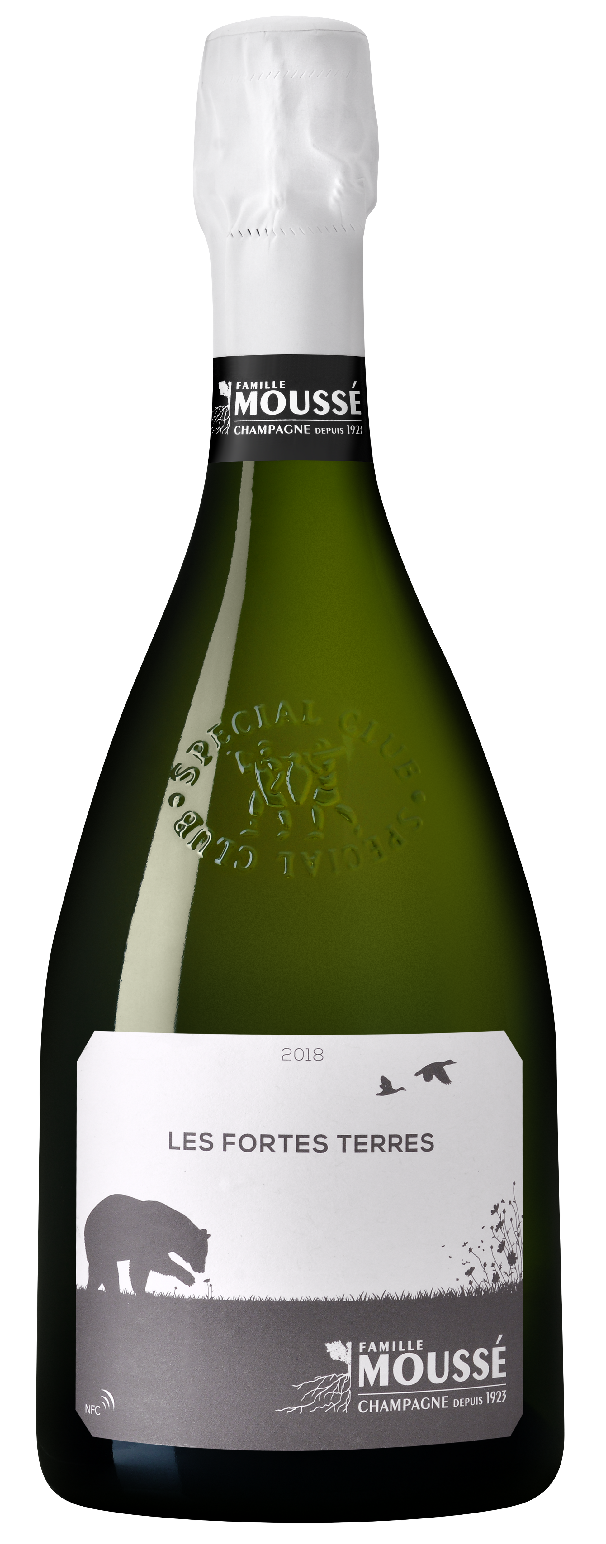 Mousse Fils Les Fortes Terres Blanc de Noirs 2019  Front Bottle Shot