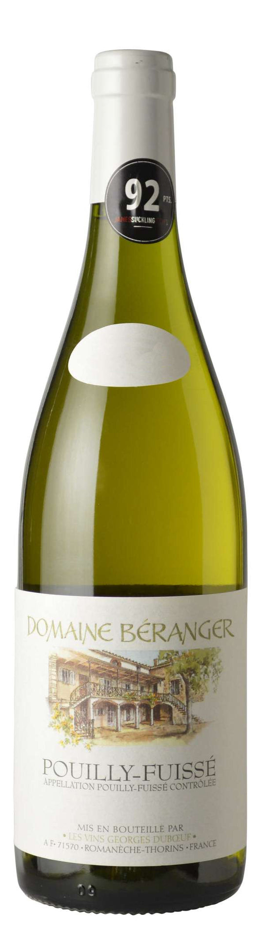 Duboeuf Domaine Beranger Pouilly-Fuisse 2022  Front Bottle Shot