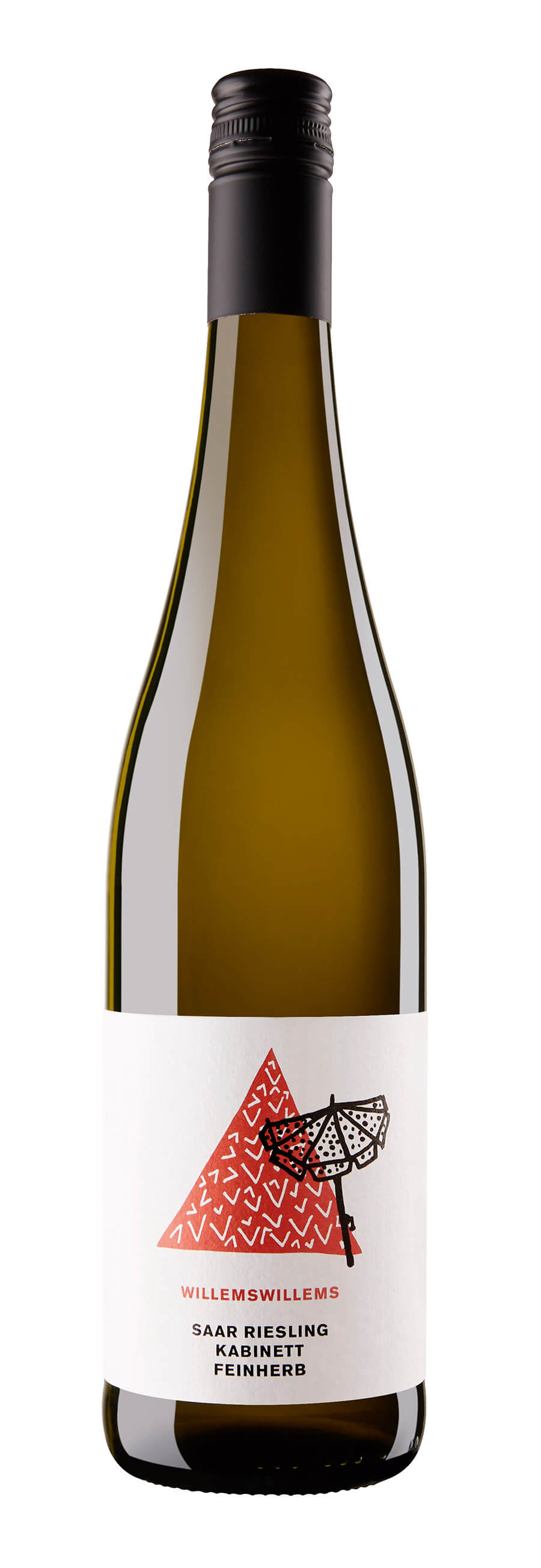 Willems-Willems Mosel Riesling Kabinett Feinherb 2022  Front Bottle Shot