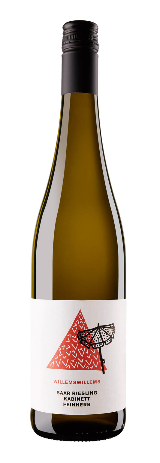 Willems-Willems Mosel Riesling Kabinett Feinherb 2022  Front Bottle Shot