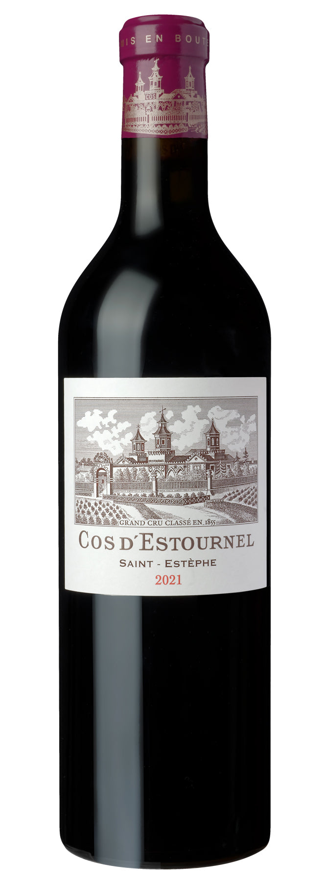 Chateau Cos d'Estournel  2021  Front Bottle Shot