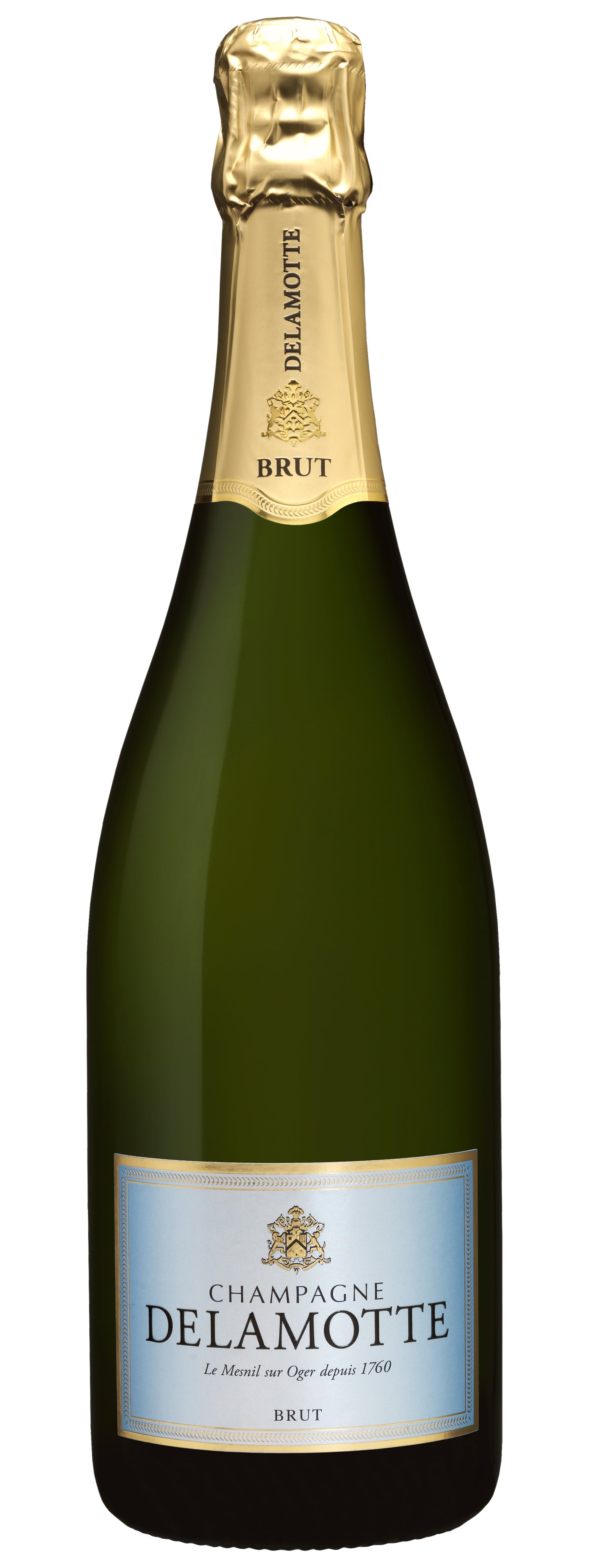 Delamotte Brut  Front Bottle Shot