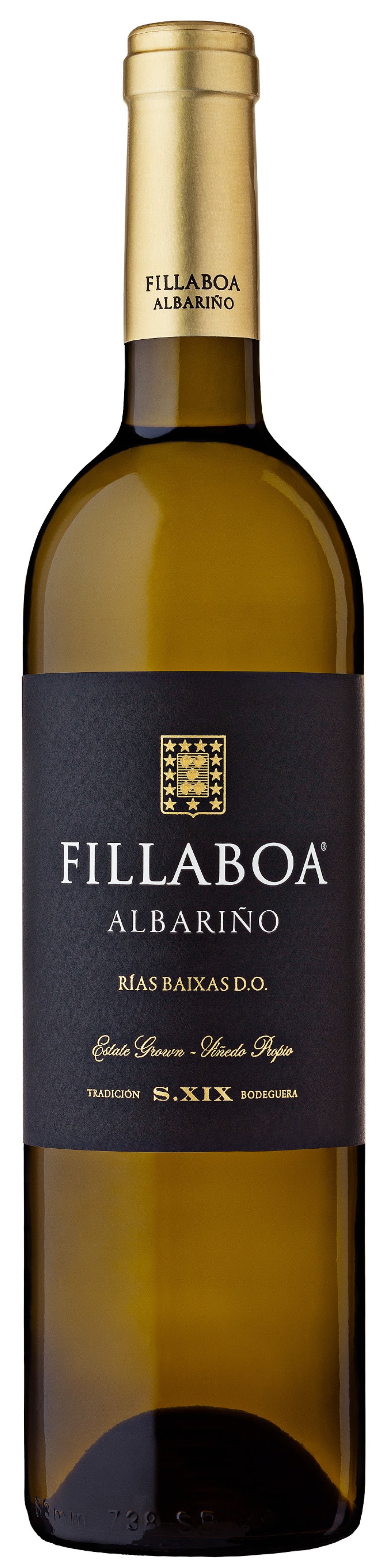Bodegas Fillaboa Rias Baixas Albarino 2023  Front Bottle Shot