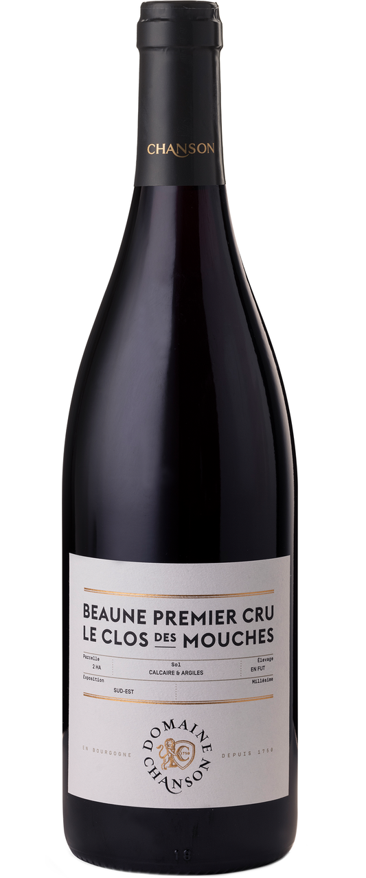 Chanson Pere & Fils Beaune Clos des Mouches Rouge Premier Cru 2022  Front Bottle Shot