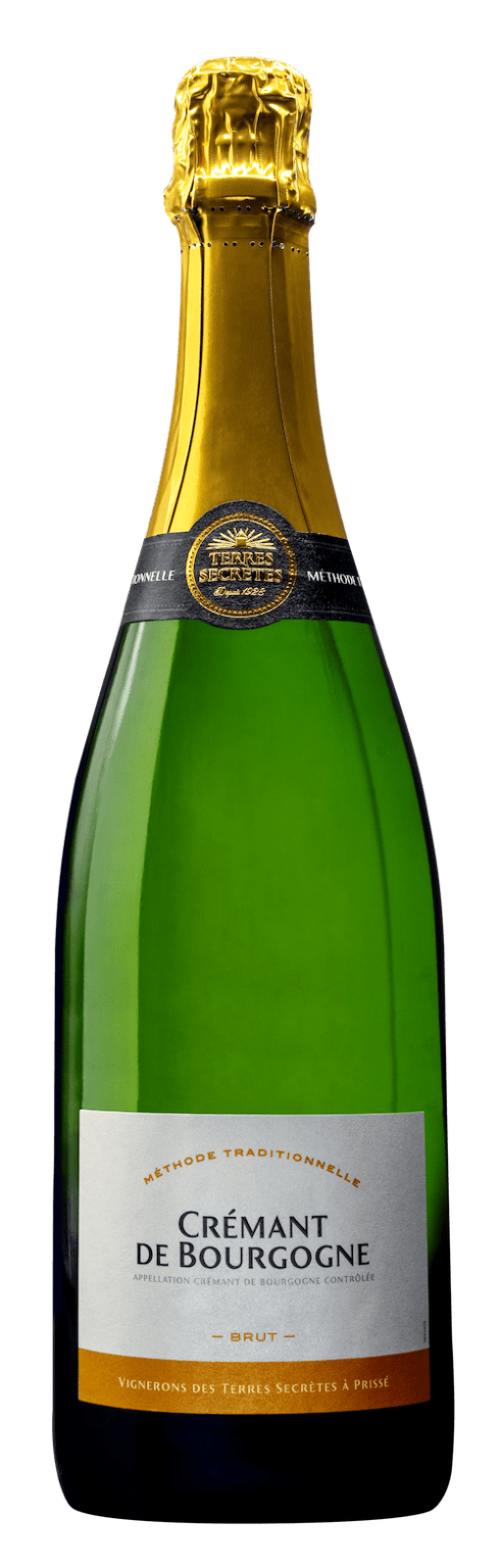 Vignerons des Terres Secretes Cremant de Bourgogne Brut  Front Bottle Shot