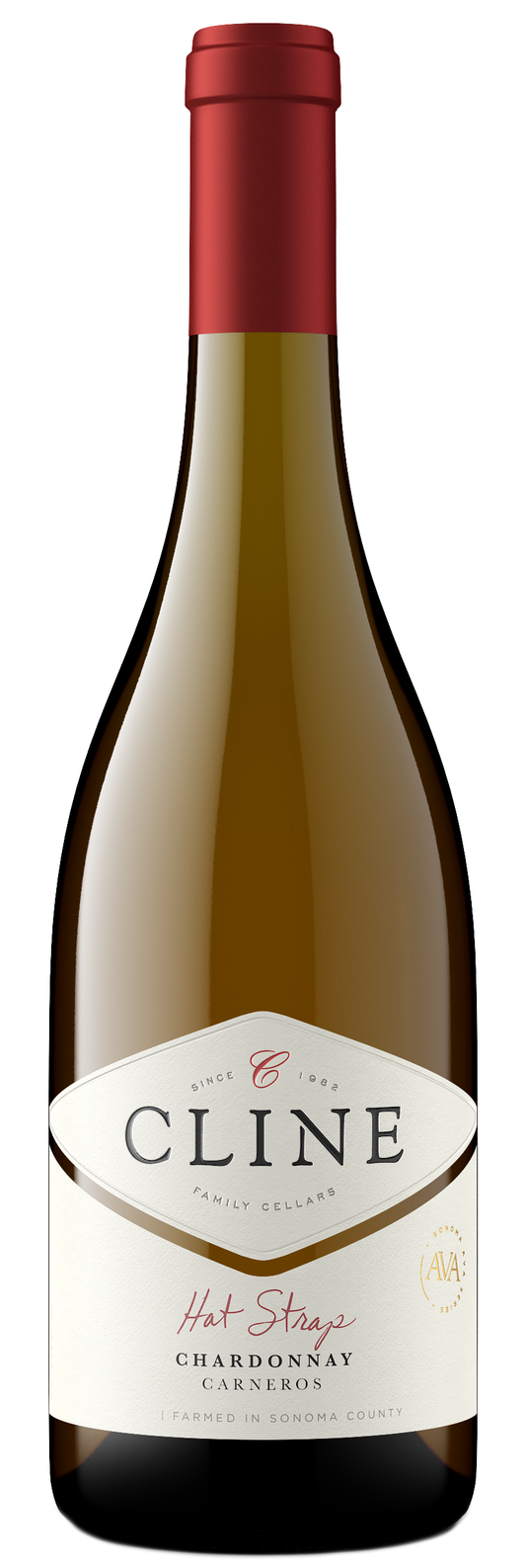 Cline Hat Strap Chardonnay 2022  Front Bottle Shot