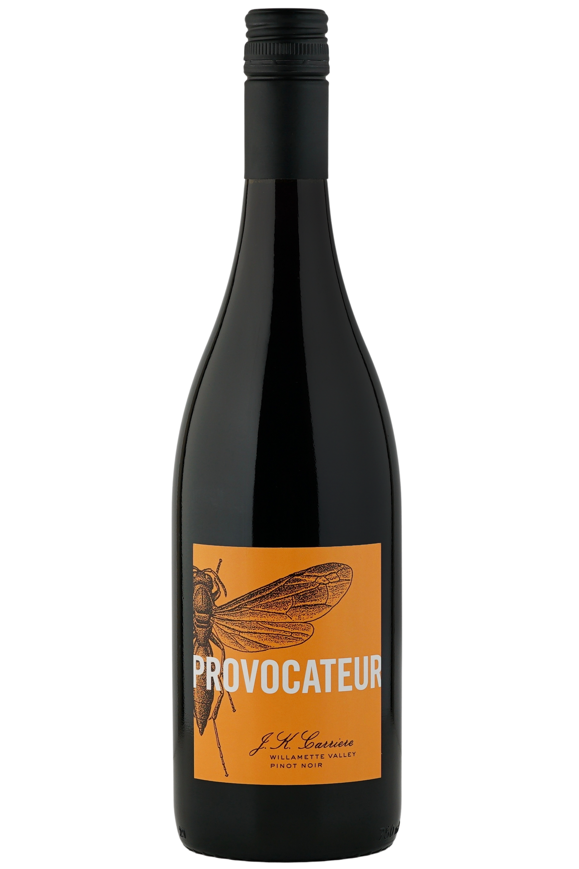 J.K. Carriere Provocateur Pinot Noir 2022  Front Bottle Shot