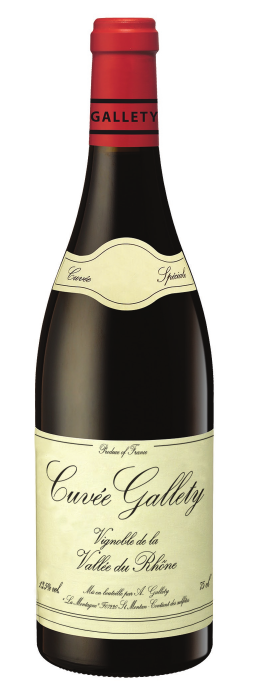 Domaine Gallety Cotes du Vivarais Rouge 2020  Front Bottle Shot