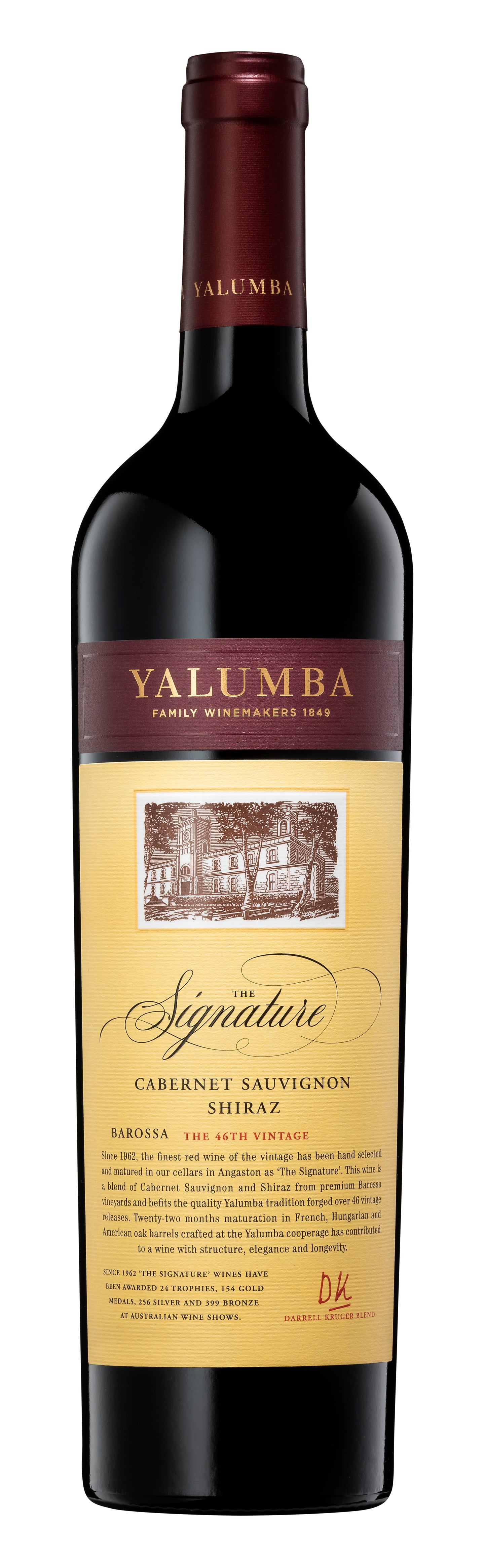 Yalumba The Signature Cabernet-Shiraz 2018  Front Bottle Shot