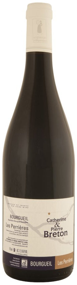 Catherine & Pierre Breton Bourgueil Les Perrieres 2019  Front Bottle Shot