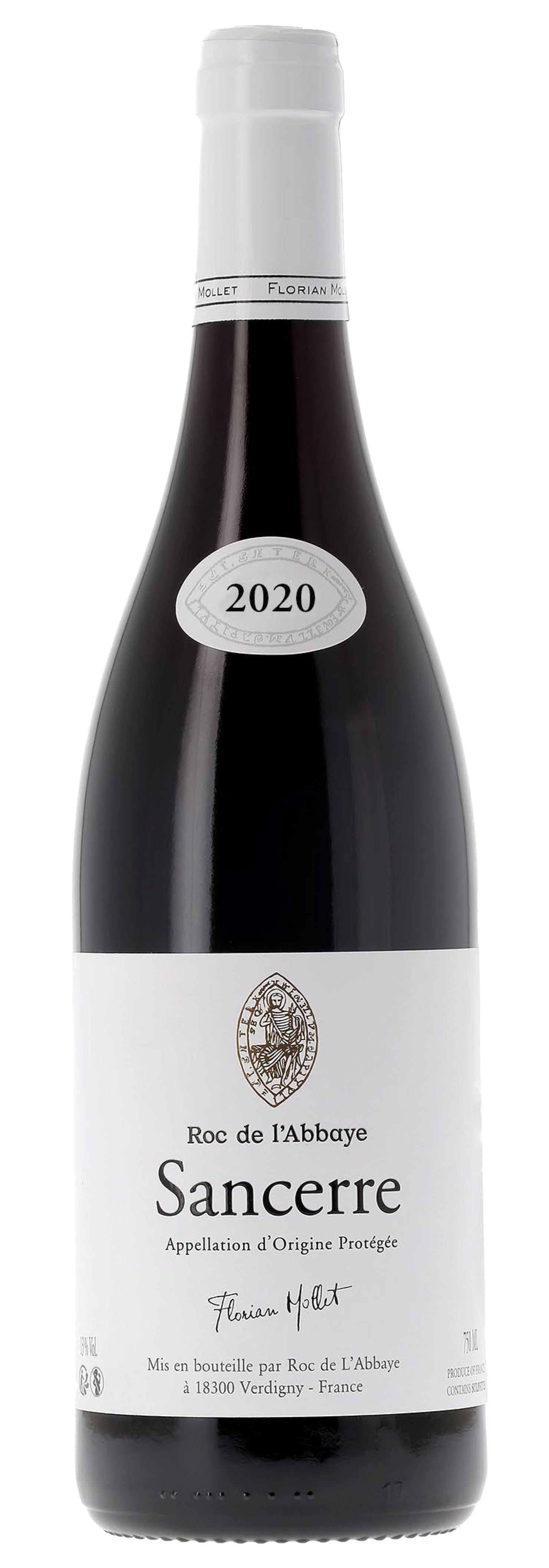 Roc de l'Abbaye Sancerre Rouge 2020  Front Bottle Shot