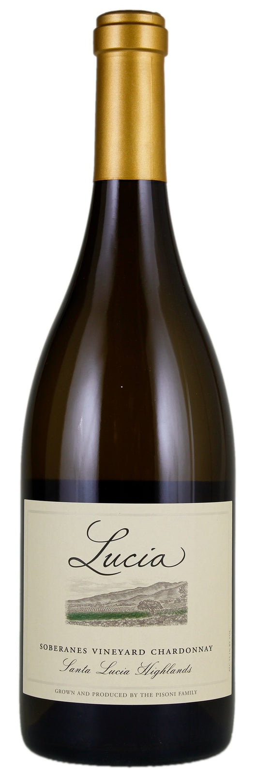 Lucia Vineyards Soberanes Vineyard Chardonnay 2020  Front Bottle Shot