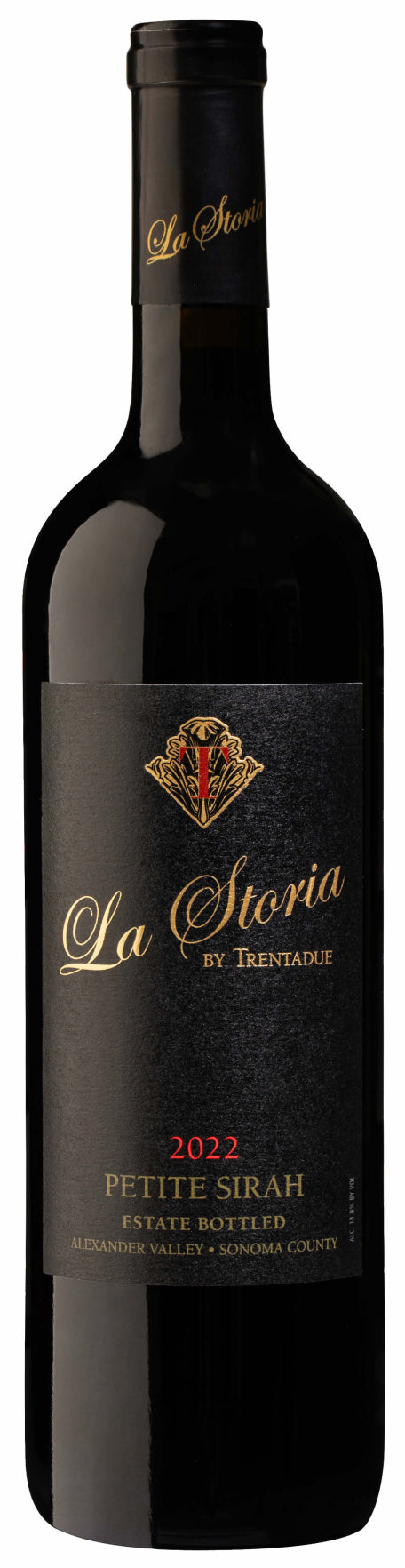 Trentadue La Storia Petite Sirah 2022  Front Bottle Shot