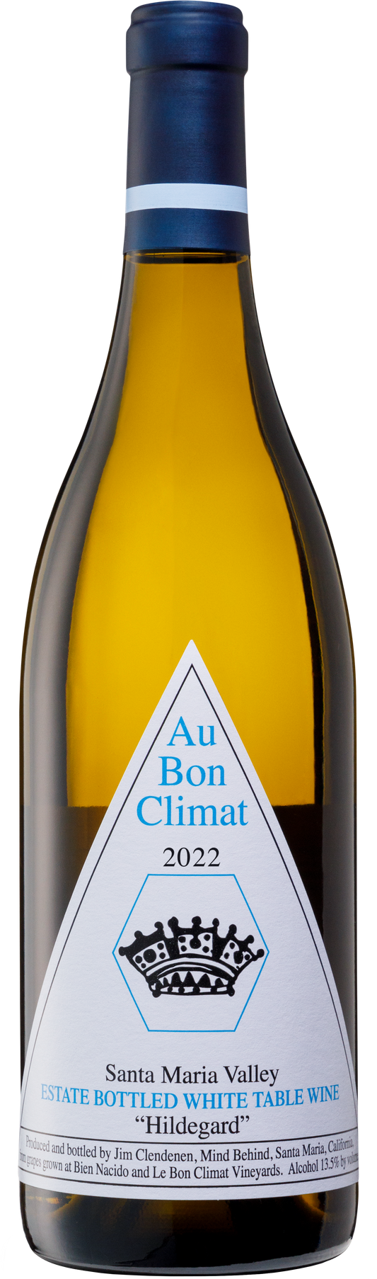 Au Bon Climat Hildegard Estate White Blend 2022  Front Bottle Shot