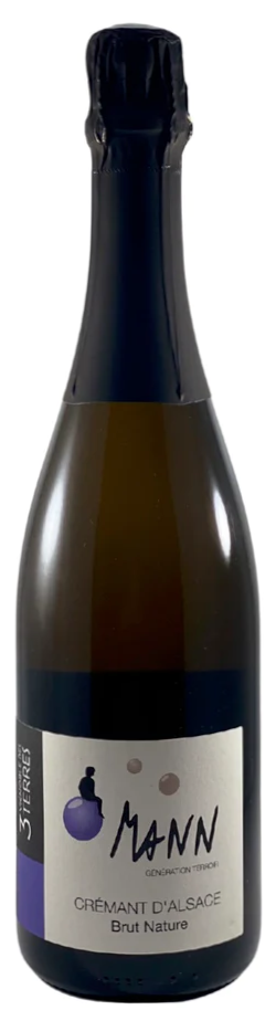 Domaine Mann Cremant d'Alsace Brut Nature 2021  Front Bottle Shot