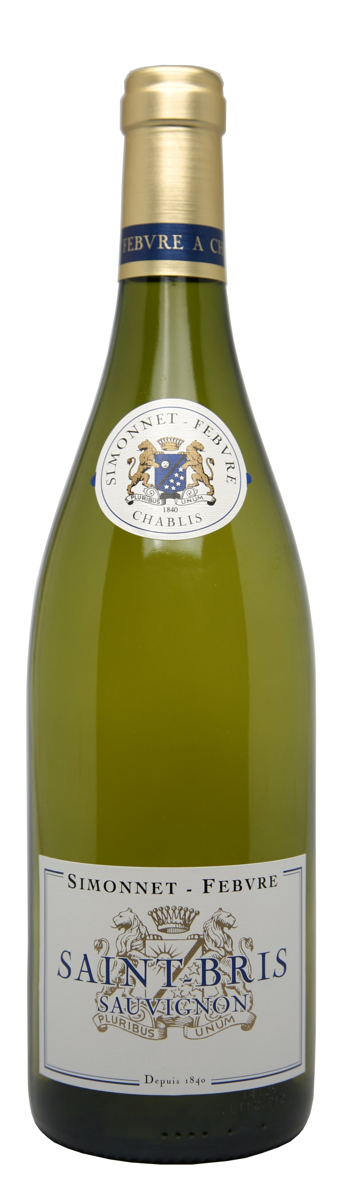 Simonnet-Febvre Saint-Bris de Sauvignon Blanc 2021  Front Bottle Shot