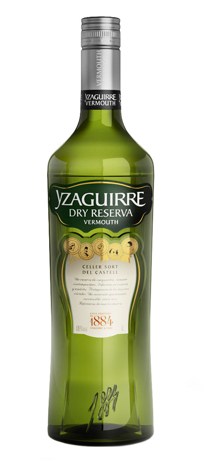 Yzaguirre Dry Reserva Vermouth (1 Liter)  Front Bottle Shot