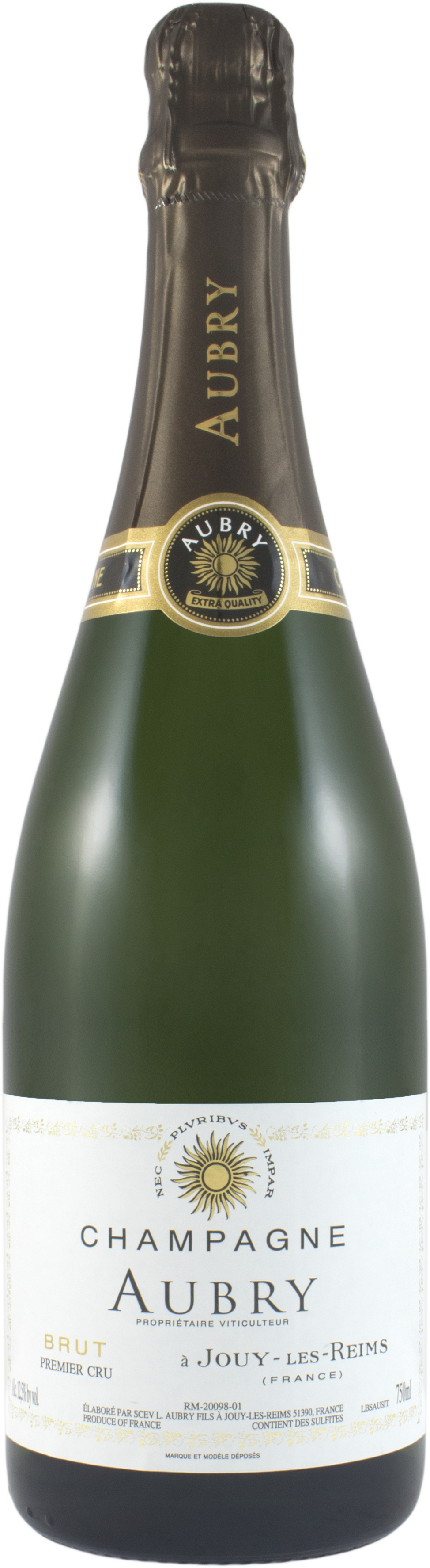 L. Aubry Fils Brut Premier Cru Front Bottle Shot