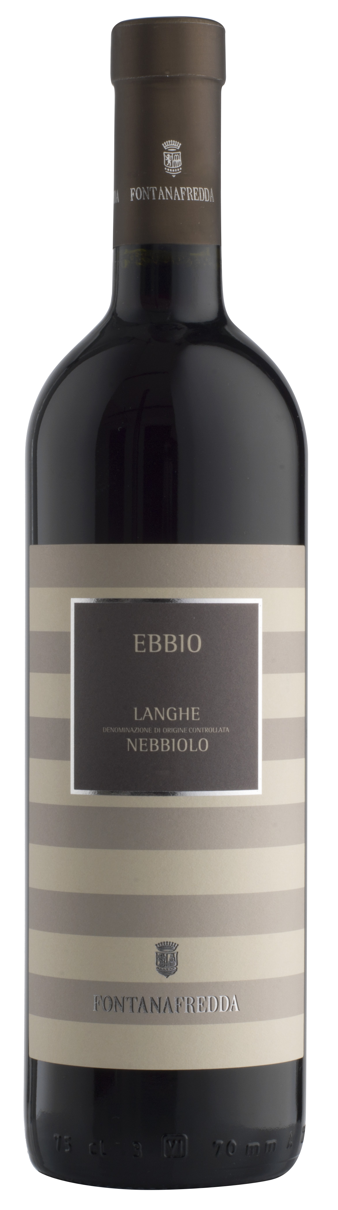 Fontanafredda Ebbio Nebbiolo 2021  Front Bottle Shot