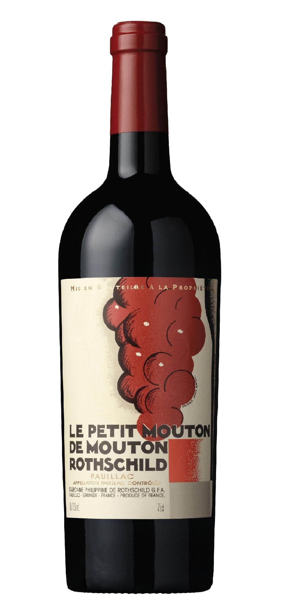 Chateau Mouton Rothschild Le Petit Mouton 2020  Front Bottle Shot
