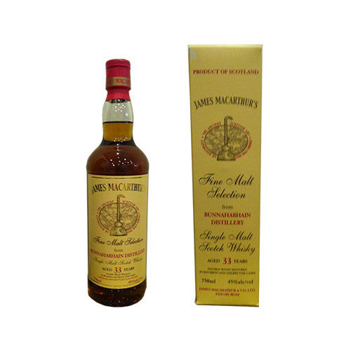 Bunnahabhain 33 Year Old Single Malt Scotch (James MacArthur Bottling)