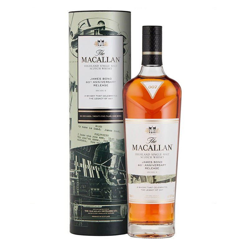 Macallan James Bond 60th Anniversary Release Decade II Scotch Whiskey 700ml