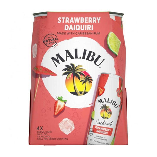 Malibu Strawberry Daiquiri Rum Cocktail Full Case 24/355ml