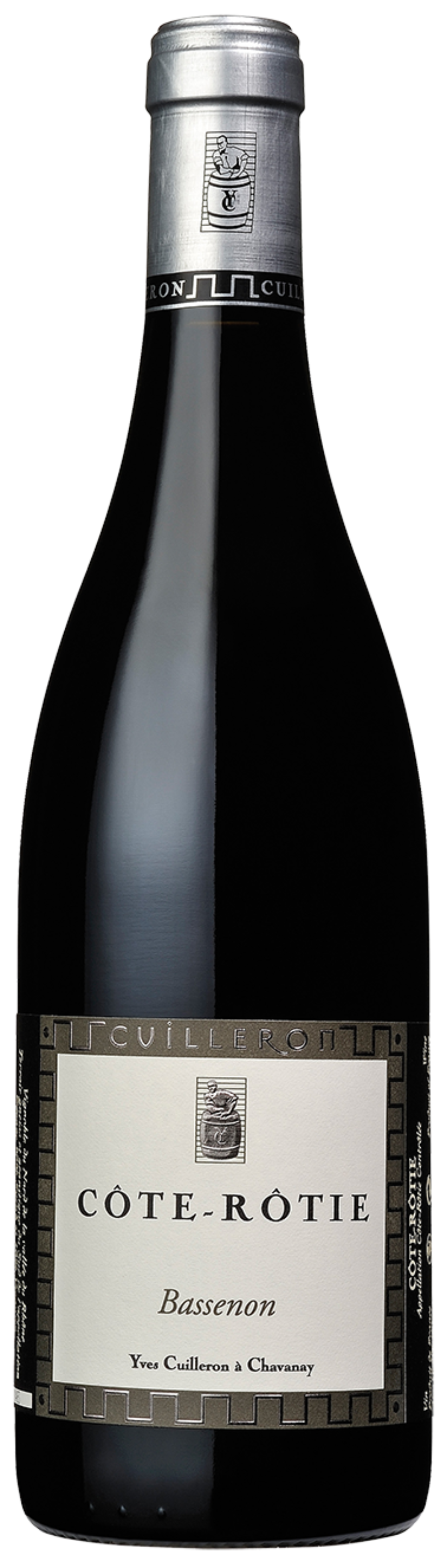 Yves Cuilleron Cote-Rotie Bassenon 2021  Front Bottle Shot