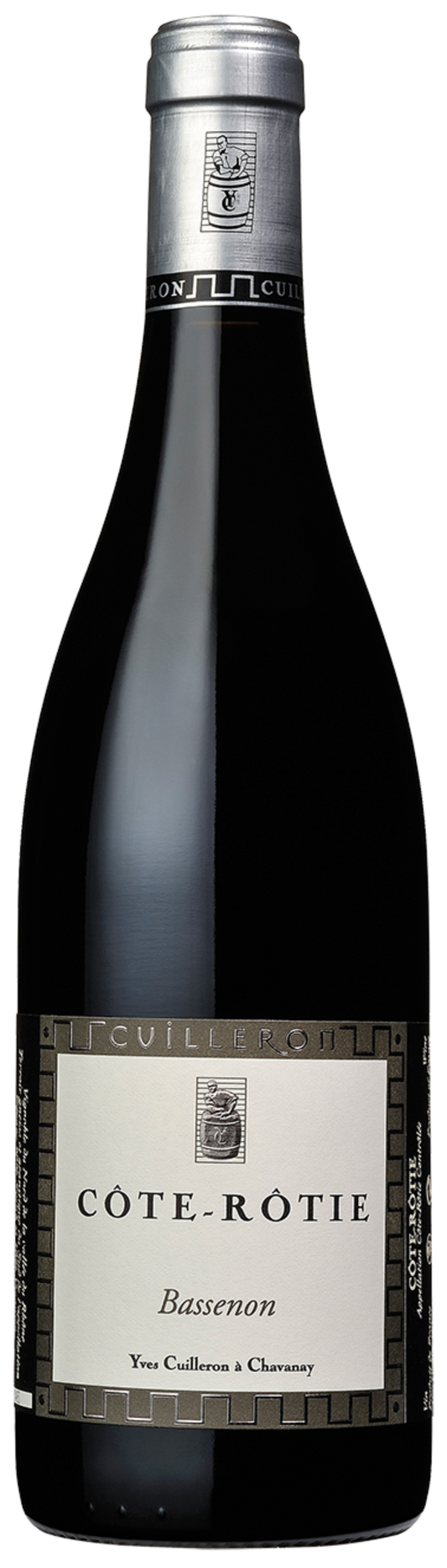 Yves Cuilleron Cote-Rotie Bassenon 2021  Front Bottle Shot