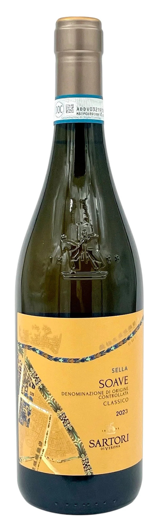 Sartori Soave Classico Sella 2023  Front Bottle Shot