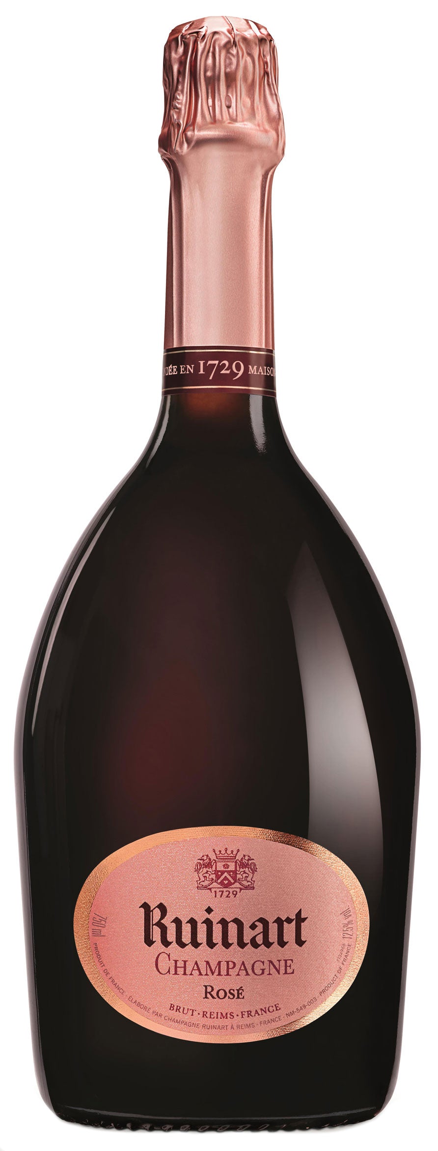 Ruinart Brut Rose Front Bottle Shot