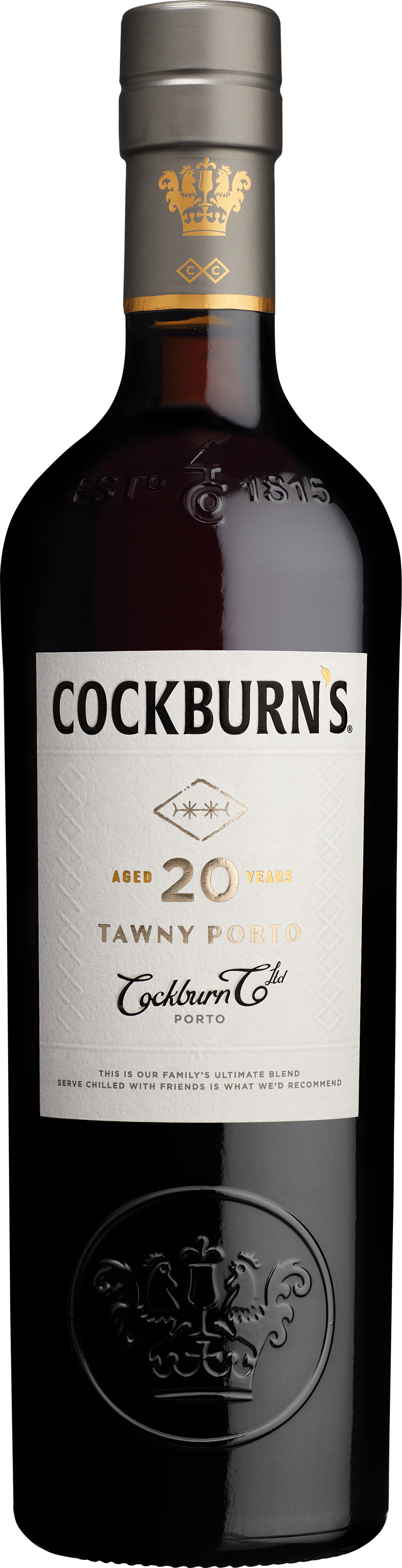 Cockburn's 20 Year Old Tawny Port  Front Bottle Shot