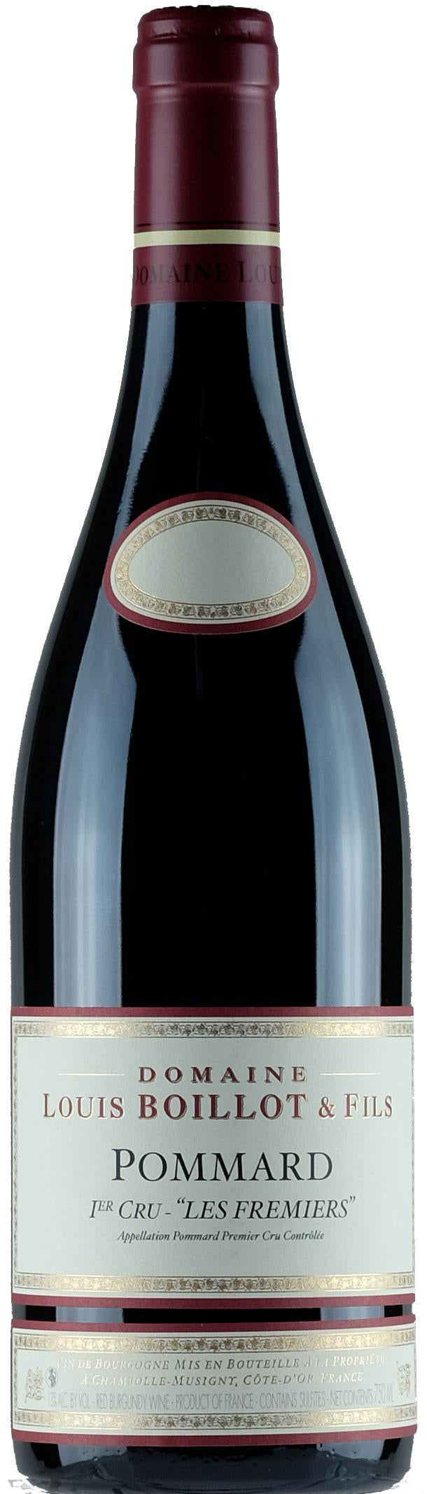 Domaine Louis Boillot Pommard Les Fremiers Premier Cru 2018  Front Bottle Shot
