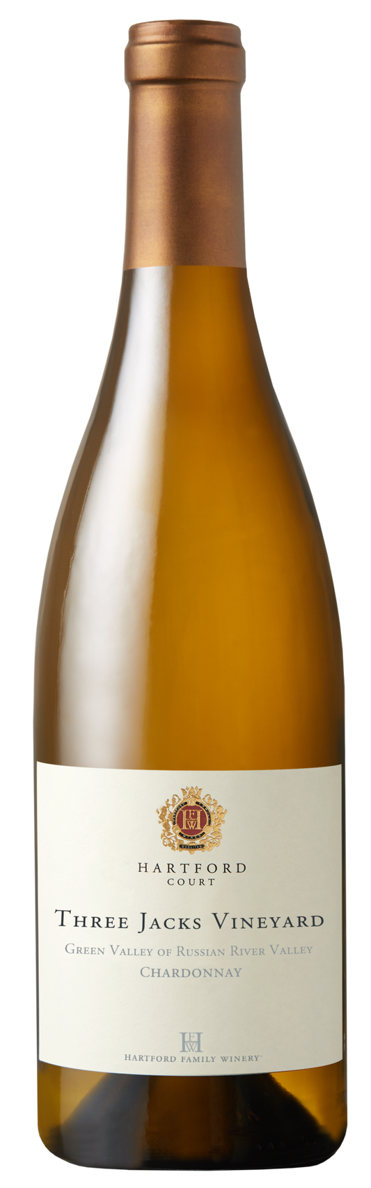 Hartford Court Three Jacks Chardonnay 2020  Front Bottle Shot