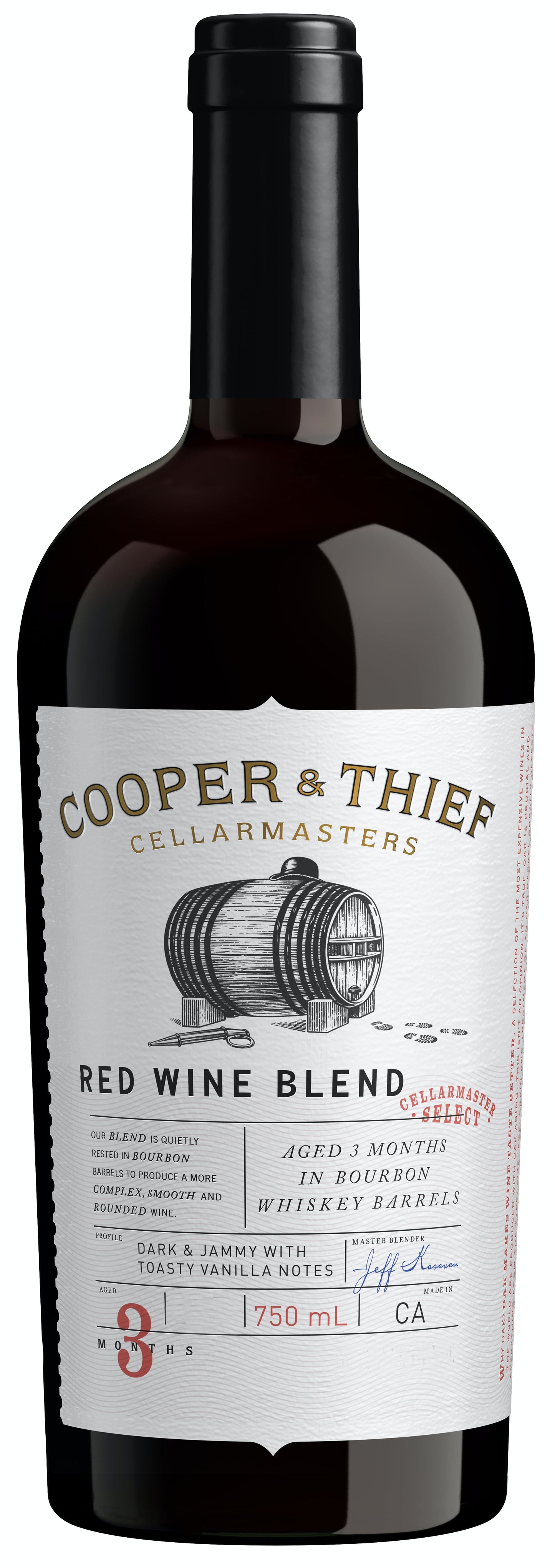 Cooper & Thief Bourbon Barrel Aged Red 2021  Front Bottle Shot