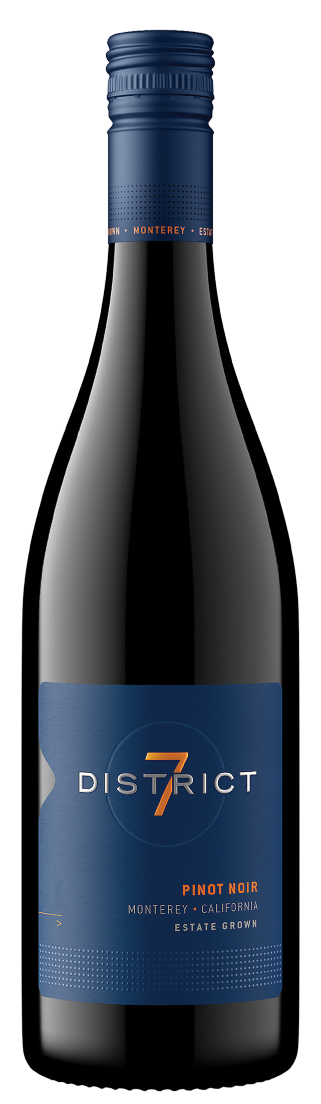 District 7 Pinot Noir 2022  Front Bottle Shot
