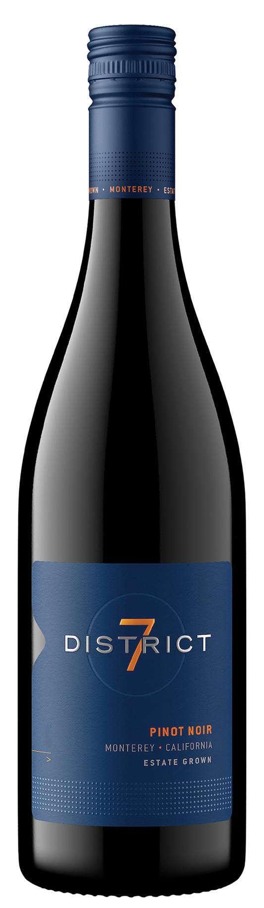 District 7 Pinot Noir 2022  Front Bottle Shot