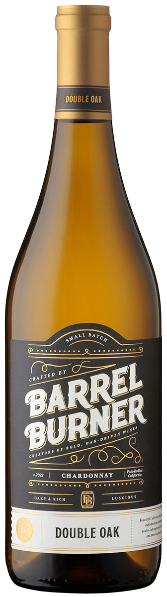 Barrel Burner Double Oak Chardonnay 2022  Front Bottle Shot