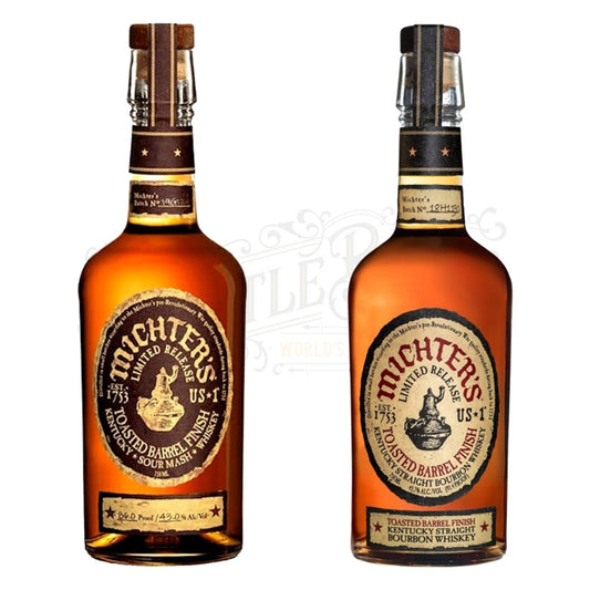 Michter's Toasted Barrel Finish Sour Mash Limited Release Bourbon & Toasted Barrel Finish Bundle