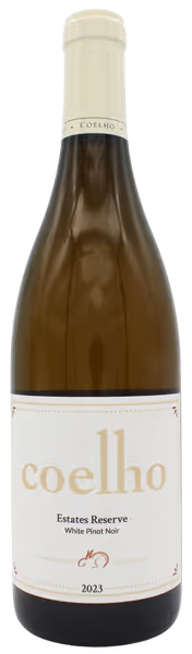 Coelho Winery Estates Reserve White Pinot Noir 2023  Front Bottle Shot