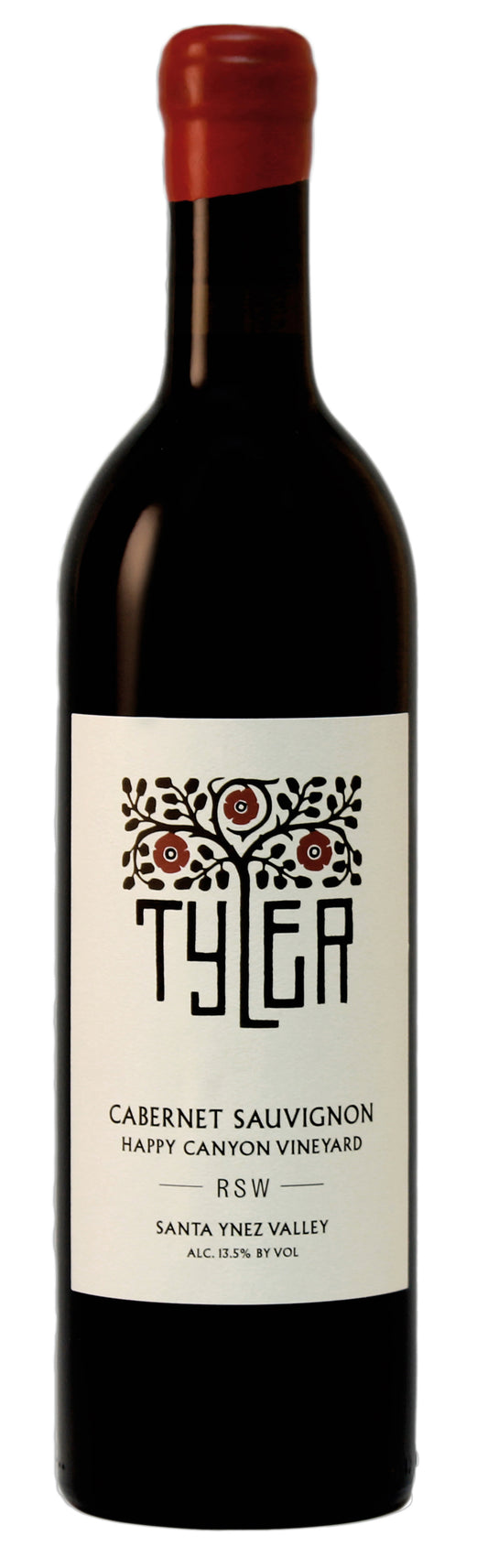 Tyler Winery RSW Cabernet Sauvignon 2019  Front Bottle Shot