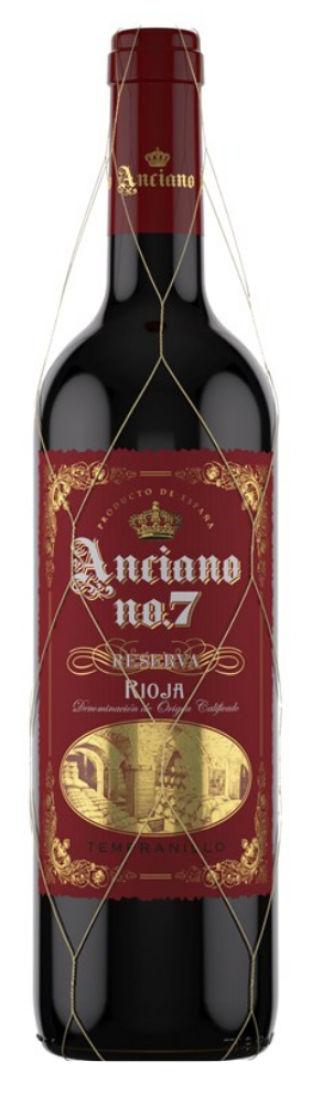 Anciano No. 7 Rioja Reserva 2016  Front Bottle Shot