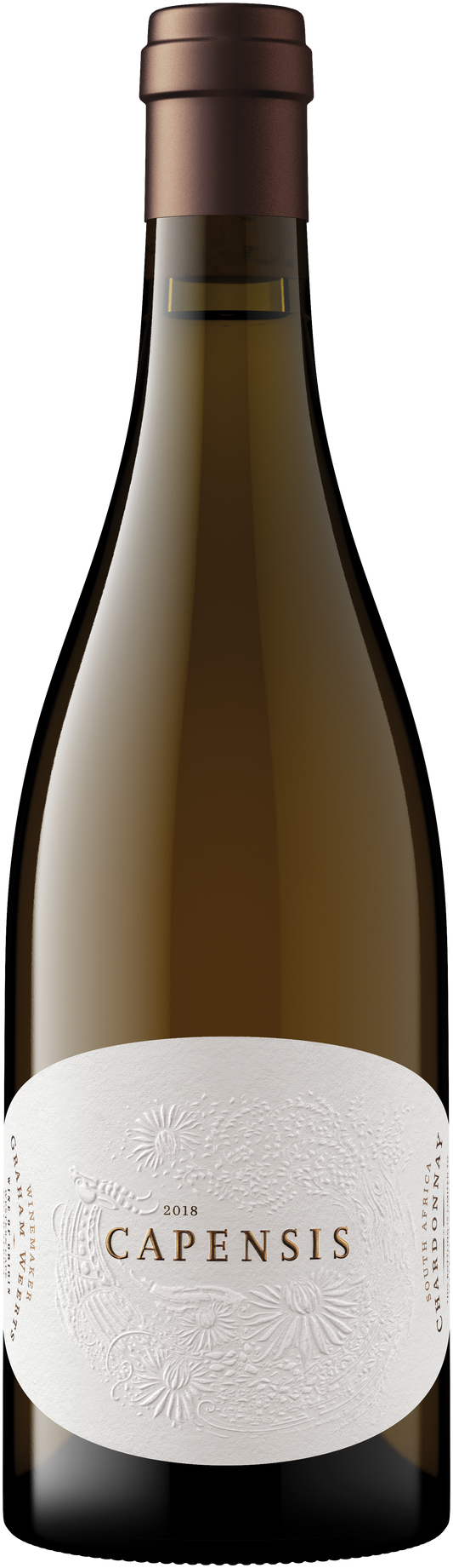 Capensis Chardonnay 2018  Front Bottle Shot