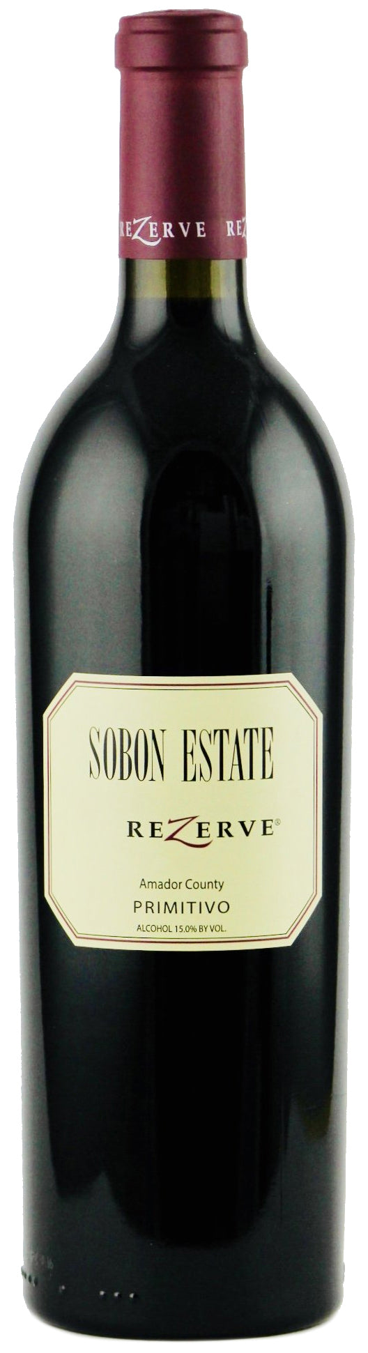 Sobon Estate Rezerve Primitivo 2022  Front Bottle Shot